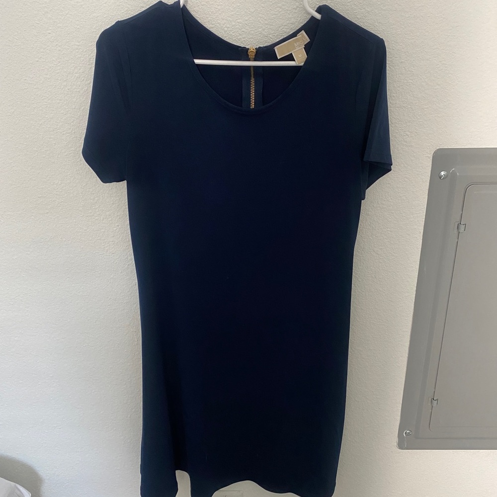 Michael Kors navy tshirt dress worn once fits true to size